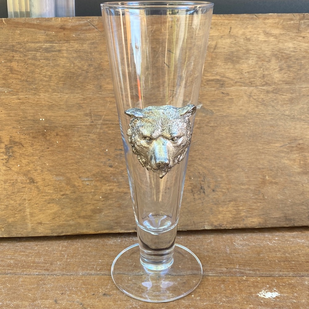Vintage Arthur Court Bear Pilsner glass